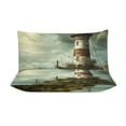 thumbnail image 4 of Duvet Cover Queen Size Ocean Lighthouse 3 Pcs Duvet Cover Set Bedding Sets Queen Soft Breathable, 4 of 6
