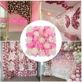 thumbnail image 5 of 15*15 Inch Flower Wall Panel Set,12 Pack Artificial Wall Flower Backdrop,Artificial Silk Rose Backdrop for Photo Background Home Party Wedding Decoration, 5 of 9