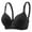 Black, variant on Women's Wireless Comfort Bra – Front-Closure Non-Padded Bralette, Supportive Soft Cup for Lounge & Sleep | Hontri | Womens No Underwire Bras Plus Size Comfort Soft Bras Supportive (Grey | 95BC)