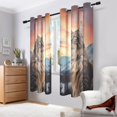 thumbnail image 6 of Cat Trees Moutain Iceberg Blackout Curtains Thermal Insulation 63 inch Grommet for Bedroom Living Room Bathroom Kitchen Windows 2 Pack, 6 of 6