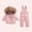 35 Pink, variant on Toddler Girls Snowsuit Winter Clothes Baby Girl Puffer Jacket Kids Hooded Down Coat and Snow Bib Pants Snow Ski Outfits