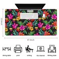 thumbnail image 5 of Long Mouse Pads for Desk,Pioneer Flower Floral Print Pattern Desk Mats on Top Of Desks, Desk Mouse Pad Extra Large with 3mm Non-Slip Base and Stitched Edge for Gaming,Office,Work,Home 47.3"x23.6", 5 of 6