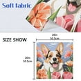 thumbnail image 3 of JSTEL Corgi Dod Flower Cloth Napkins Set of 4, 20x20 Inch Washable and Reusable Napkin for Decoupage Dinner Party Everyday Use, 3 of 6