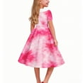 thumbnail image 5 of Ugoldhm Girls Gradient Print Collared Midi Dress - Summer Short Sleeve A-line Dresses, Size 5-14, 5 of 6