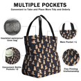 thumbnail image 3 of Goldendoodle Dog Drawstring Lunch Bag Women - Drawstring Lunch Bag Insulated for Work Office - Stain-Resistant Large Lunchbags for Women with Multi-Pockets, 3 of 6