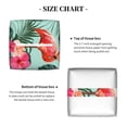 thumbnail image 5 of Sikiie Palm Leaves Flamingo Leather Tissue Box Cover Square, tissue box holder, Tissue Box with Bottom Belt-5.2”x5.2”x5.2”, 5 of 7