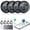 Black, variant on Bluetooth Tracker, Smart Air Tracker Tags-4 Pack, Key Finder and Item Locator Works with Apple Find My (iOS Only), with Protective Case/Key Ring/Lanyard, Tracker Tag for Keys/Luggage/Wallet, etc.