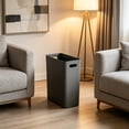 thumbnail image 5 of 10L Narrow Slim Trash Can for Kitchen Bedroom Bathroom, 5.2 Inch Wide Small Garbage Bin with Handle, Space-Saving Waste Basket for Tight Spaces, Gray, 5 of 6