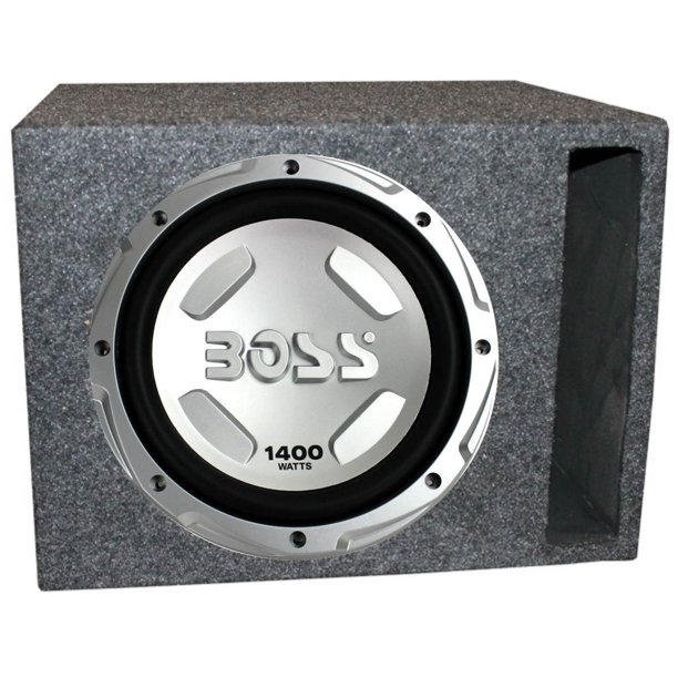 Boss Chaos 12" 1400 Watt Car Subwoofer +Single 12" Vented Slot Sub Enclosure Box