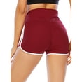 thumbnail image 3 of DODOING Yoga Shorts for Women Tummy Control Leggings Textured Ruched Running Shorts Bottom, 3 of 8