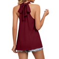 thumbnail image 2 of YUEVORA Halter Tops for Women, Tie Back Sleeveless Tank Tops for Women, Summer Casual Loose Fit Flowy Shirts for Daily Wear Vacation Commute, 2 of 8