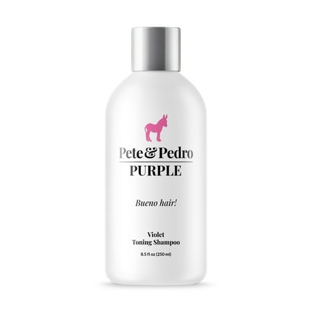 Pete & Pedro PURPLE Platinum Toning Purple Shampoo for Color Treated Hair, 8.5 oz.