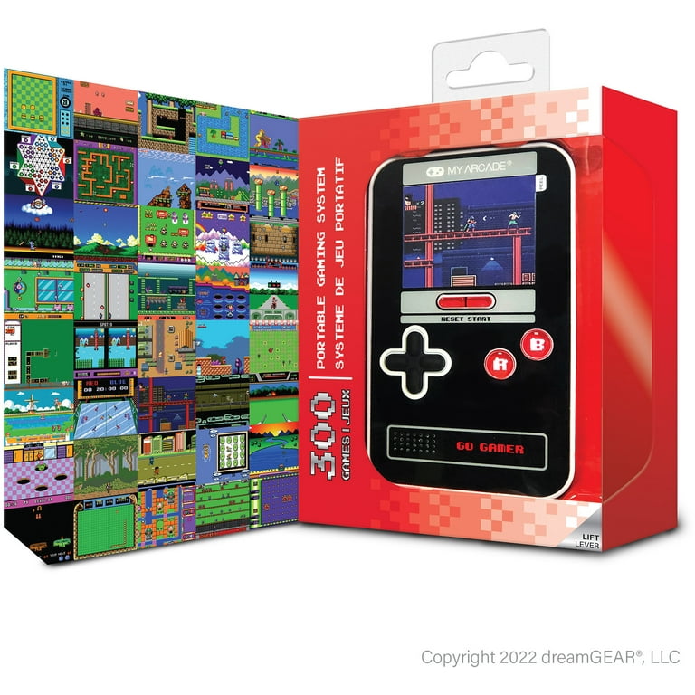 My Arcade, Handheld Video Game System, 300-in-1, Black & Red