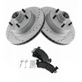 thumbnail image 2 of TRQ Front Metallic Brake Pad & Performance Rotor Kit Fits Select Chevy Buick Cadillac, 2 of 6