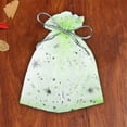 thumbnail image 3 of POINTERTECK 50PCS Christmas Drawstring Gift Bags Transparent Xmas Stocking Bags for Candy Cookie Chocolate  White, 3 of 8