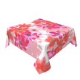 thumbnail image 2 of YFYANG Square Polyester Table Cloth, 60" x 60" Reusable Table Cover Kitchen Dining Room Red Watercolor Flower Pattern Decorative Tablecloths for Tables of 2-4 People, 2 of 8