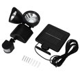thumbnail image 3 of Lámpara Solar, Luz De Jardín LED Resistente A La Guerra, Césped Al Aire Libre De Dos Cabezas Para Patios Traseros De Parques De Entrada Mgaxyff Negro, 3 of 8