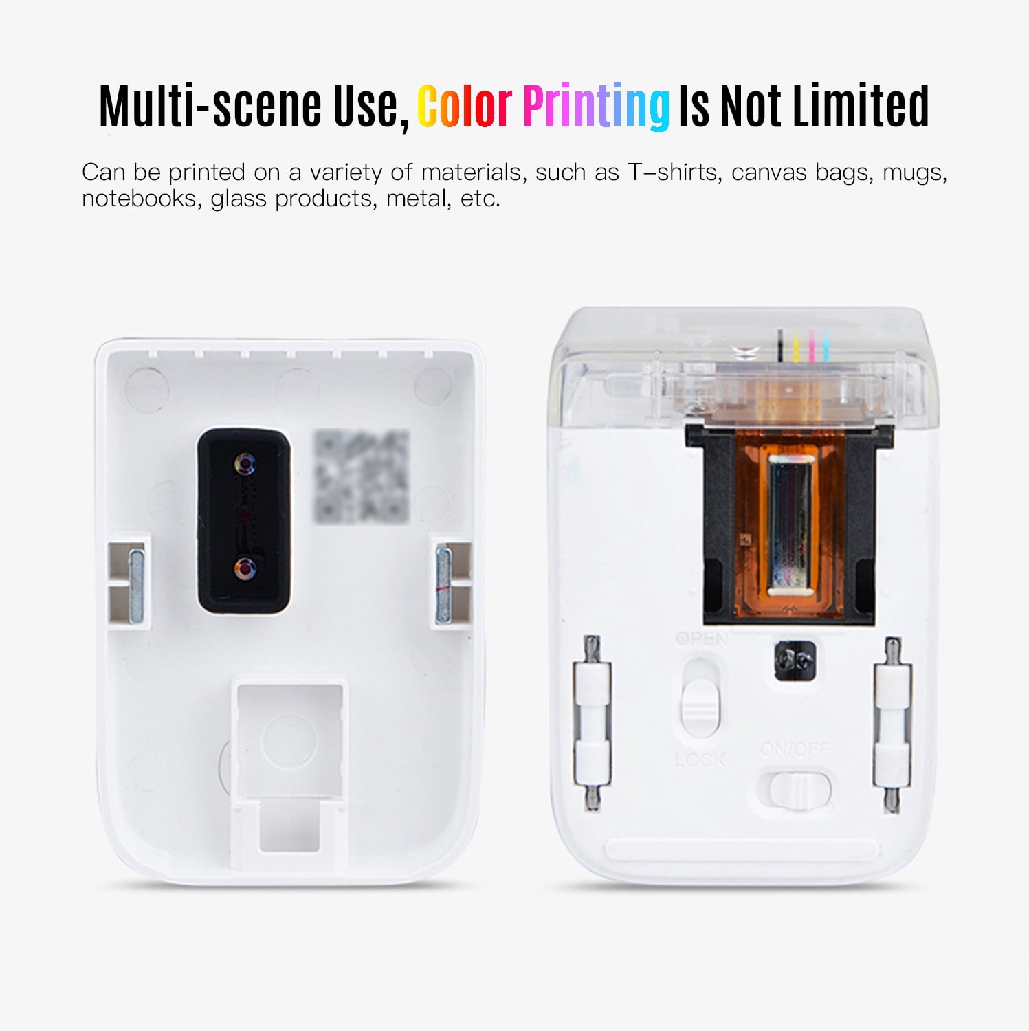 Printer Tattoo Handheld Printer Portable Color Mini Wifi Bluetooth Mobile Printers Handheld Inkjet ,Compact Design