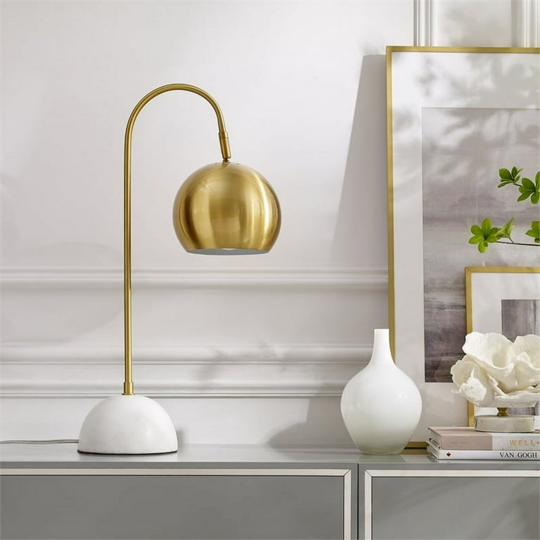 Posh Living Ambar Table Lamp 5ft Power Cord Marble Stone Base