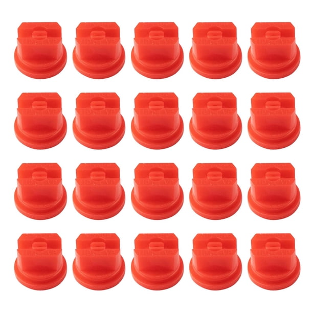 20 boquillas de pulverización para refrigeración de vehículos, lavado de invernaderos y verduras. rojo