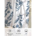 thumbnail image 6 of Sheer Curtains 108 Inches Long, Blue Botanical Semi Sheer Curtains Light Filtering Window Treatment, Pastoral Elegant Spring Floral Privacy Voile Drapes for Living Room Bedroom 52x108 Inch, 6 of 7