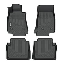 Ikon Motorsports 3D TPE All Weather Floor Mats Fits 2020-2025 Cadillac CT5 & CT5-V, Waterproof Anti-Slip Interior Front Rear Liners Carpets Black 4PCS
