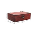 thumbnail image 3 of Miangastore Treasure Box Vintage Wooden Box Trinket Jewelry Box Vintage Wood Box Retro Trinket Storage Box, 3 of 8