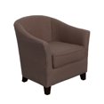 thumbnail image 1 of CorLiving Shirley Contemporary Brown Linen Fabric Tub Chair, 1 of 5