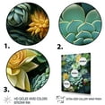 thumbnail image 3 of Designart "Serenity Garden Green Succulents III" Floral & Botanical Floater Framed Canvas Art Print, 3 of 7