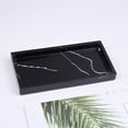thumbnail image 2 of Marble Storage Tray Bathroom Vanity Tray Kitchen Dresser Cosmetics Organizer PlateHome Decor - Black Blcak, 2 of 8