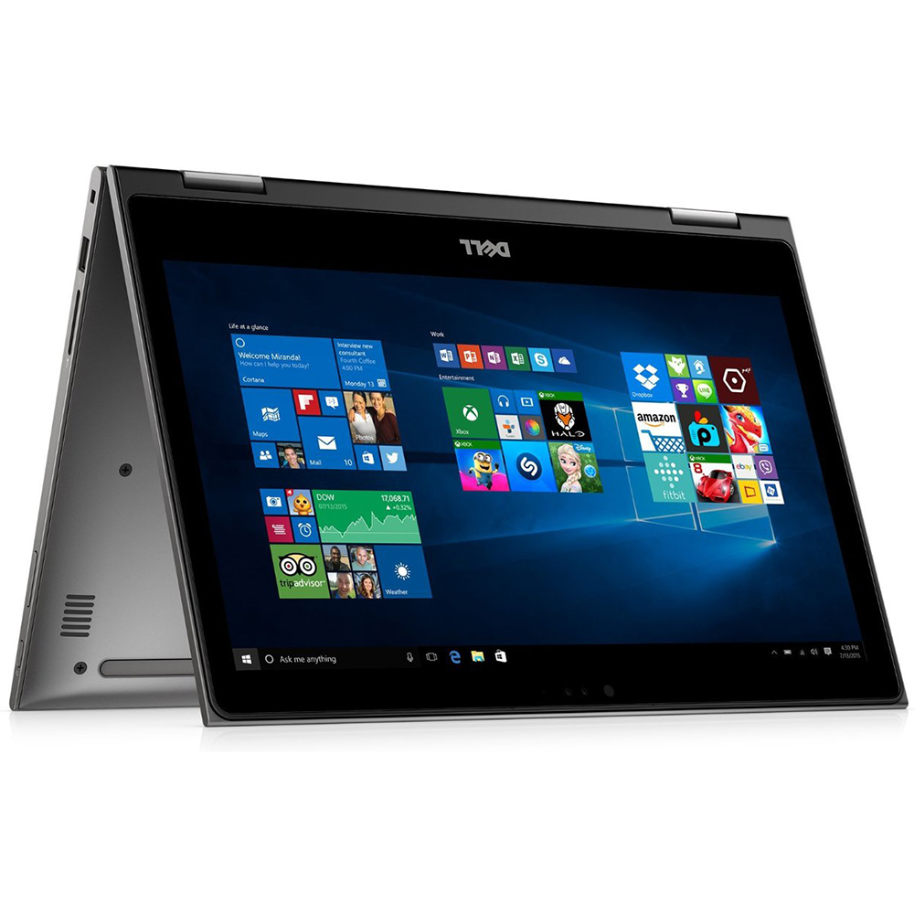 Dell Inspiron 13 5368 2-in-1 - Flip design - Intel Core i7 - 6500U / up to 3.1 GHz - Win 10 Home 64-bit - HD Graphics 520 - 8 GB RAM - 256 GB SSD - 13.3" touchscreen 1920 x 1080 (Full HD) - Wi-Fi 5 - theoretical gray - kbd: English - with 1 Year Dell Mail-In Service - image 5 of 10