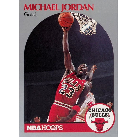 Michael Jordan 1990-91 NBA Hoops Chicago Bulls Basketball Card #65