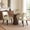 Beige, variant on Modern Faux Leather 20.7" W Upholstered Dining Chairs Set of 2, Thick Foam Cushion Kitchen & Dining Room Chairs with Solid Wood Legs, Beige