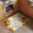 thumbnail image 2 of Entryway Rug 2'x3', Farmhouse Sunflower Small Rug for Kitchen Bathroom Door Mat Indoor Entrance, Vintage Daisy Butterflies Rustic Burlap Non-Slip Area Rugs Floor Mats Carpet Front Door Rugs, 2 of 8