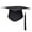 E, variant on Mortarboard Tassels Solid Color Classic Design Square Board Breathable Decorative Comfortable Unisex Graduation Party Hierophant Hat Headwear