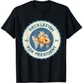thumbnail image 1 of Hecklefish For President 2024 T-Shirt - Black - S, 1 of 4