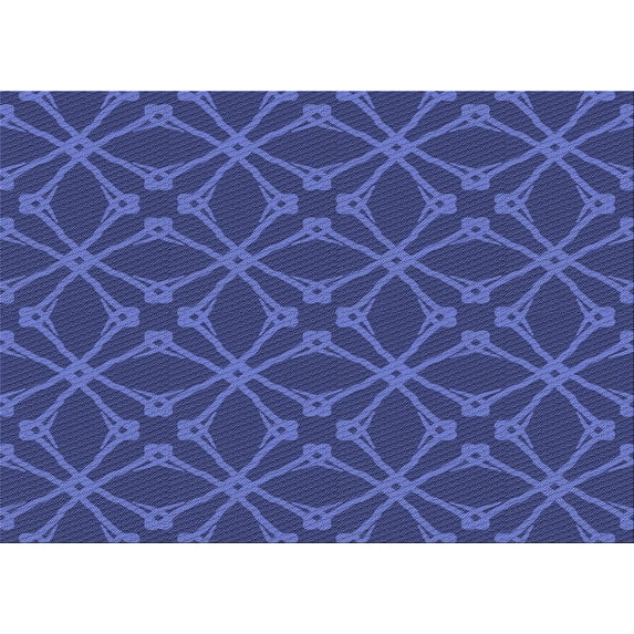 Ahgly Company Machine Washable Indoor Rectangle Transitional Denim Dark Blue Area Rugs, 2' x 3'