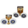 thumbnail image 5 of 2x Double Shower Door Top + Bottom Wheels Rollers Runners Wheels Set 26mm, 5 of 6