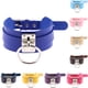 thumbnail image 5 of Minnieouse Moda Punk gótico ancho PU cuero O anillo Collar gargantilla collar mujer joyería Ropa, zapatos y accesorios Miscelánea anillo de plata y amarillo, 5 of 6