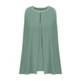 thumbnail image 6 of Women's Summer Tank Tops 2025 Pleated Crew Neck Tanks Double Layer Ruffle Tunic Shirt Flowy Blouse, 6 of 6
