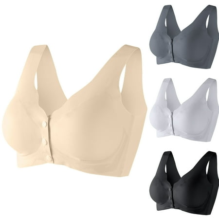 Elainilye Fashion Wireless Bras with Support and Lift Sexy Bra Wire Free Underwears Base Style Sports Lingerie Black