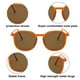 thumbnail image 3 of Gafas de sol con diseño de uñas de arroz y montura grande estilo retro con tendencia de personalidad, hechas de PC y metal, 3 of 5