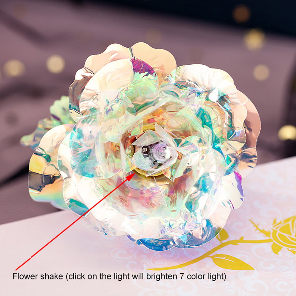 Details about   24K Gold Foil Rose Flower LED Luminous Galaxy Mother's Gift Valentine's Day 
