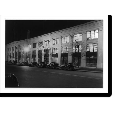 Historic Print, Washington, D.C., Navy Department building on Constitution Ave., 16" x 20"