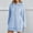 Blue, variant on Oversized Hoodie Dress Women, Long Sweatshirt Hooded Dress with Pockets, Women's Casual Pullover, Limited Time Offer