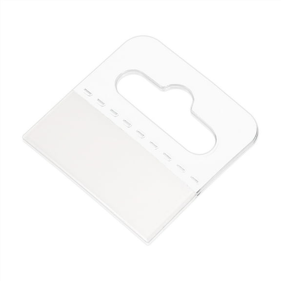 Uxcell Clear Self Adhesive Hang Tab Hook, 30x30mm Plastic Display Folding Tabs 100 Pack