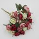 thumbnail image 4 of Ramo de rosas y peonías de seda artificial para decoración del hogar, bodas, fiestas – flores artificiales para centros de mesa o regalos, arreglo duradero de 12 pulgadas, 4 of 5