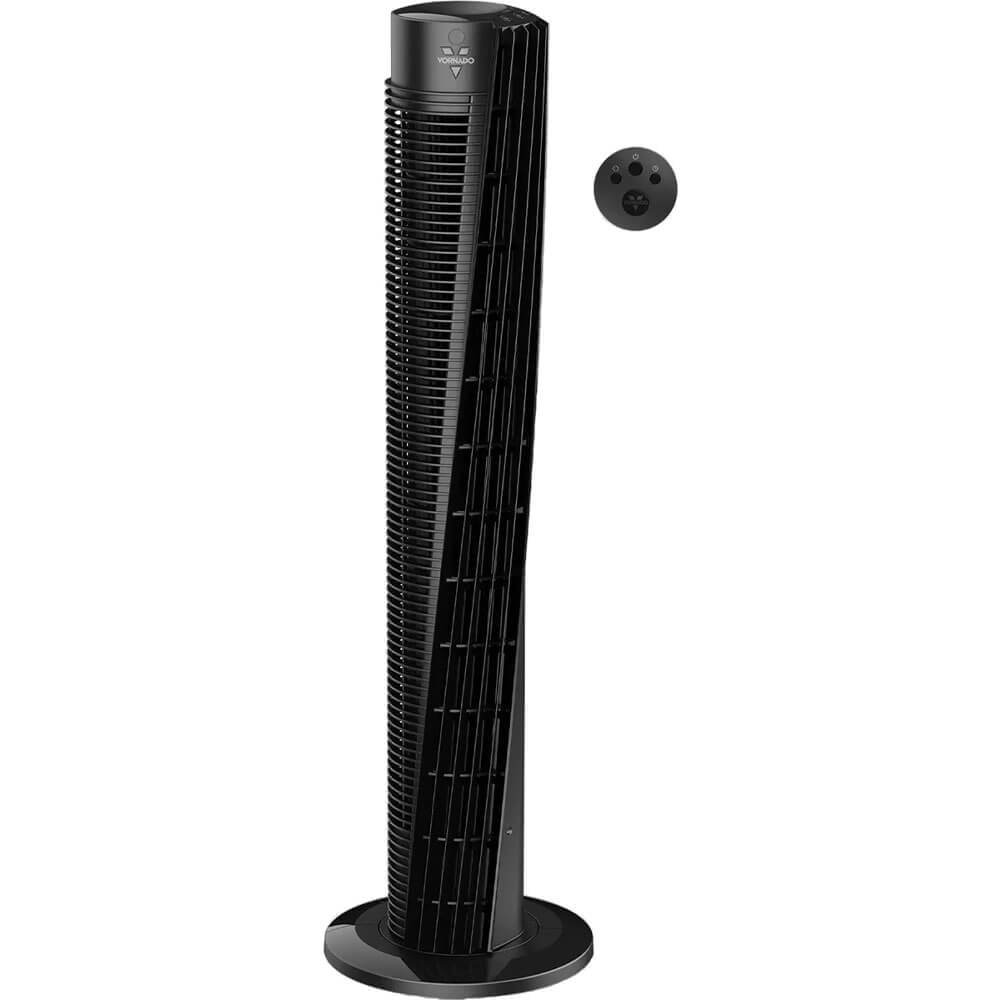 Vornado OSC73 Whole Room Oscillating Tower Fan, Remote Control, Timer, 37-Inch, Black