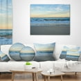 thumbnail image 3 of Designart Blue Splashing Scene Beach - Seashore Throw Pillow - 16x16, 3 of 4