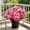 Red, variant on Hydrangea Artificial Flower for Outdoor, 4 Bundles Fake Hydrangea Bush Plant UV Resistant for Outdoors Front Porch Indoor Home Garden Decor, Green